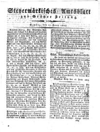 Steyermärkisches Amtsblatt zur Grätzer Zeitung 18250625 Seite: 1