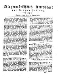 Steyermärkisches Amtsblatt zur Grätzer Zeitung