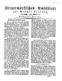 Steyermärkisches Amtsblatt zur Grätzer Zeitung 18250702 Seite: 1