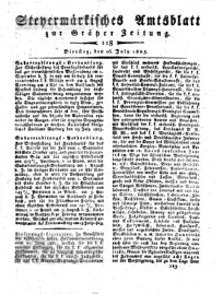 Steyermärkisches Amtsblatt zur Grätzer Zeitung 18250726 Seite: 1