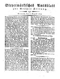 Steyermärkisches Amtsblatt zur Grätzer Zeitung 18250817 Seite: 1