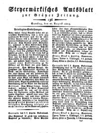 Steyermärkisches Amtsblatt zur Grätzer Zeitung 18250827 Seite: 1