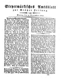 Steyermärkisches Amtsblatt zur Grätzer Zeitung 18250919 Seite: 1