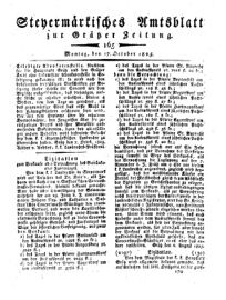 Steyermärkisches Amtsblatt zur Grätzer Zeitung 18251017 Seite: 1