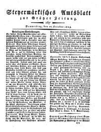 Steyermärkisches Amtsblatt zur Grätzer Zeitung 18251020 Seite: 1