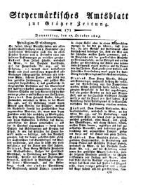 Steyermärkisches Amtsblatt zur Grätzer Zeitung 18251027 Seite: 1