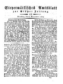 Steyermärkisches Amtsblatt zur Grätzer Zeitung 18251108 Seite: 1