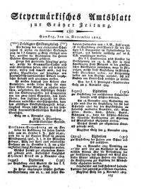 Steyermärkisches Amtsblatt zur Grätzer Zeitung 18251112 Seite: 1