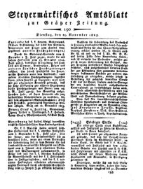 Steyermärkisches Amtsblatt zur Grätzer Zeitung 18251129 Seite: 1