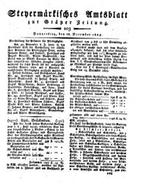 Steyermärkisches Amtsblatt zur Grätzer Zeitung 18251222 Seite: 1