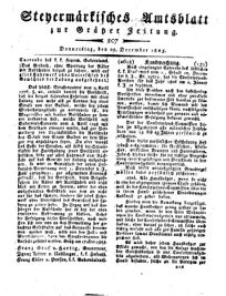 Steyermärkisches Amtsblatt zur Grätzer Zeitung 18251229 Seite: 1