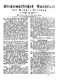 Steyermärkisches Amtsblatt zur Grätzer Zeitung 18260227 Seite: 1