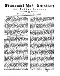 Steyermärkisches Amtsblatt zur Grätzer Zeitung