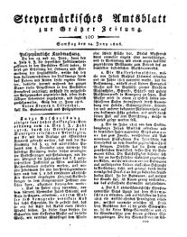 Steyermärkisches Amtsblatt zur Grätzer Zeitung 18260624 Seite: 1