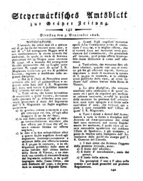 Steyermärkisches Amtsblatt zur Grätzer Zeitung 18260905 Seite: 1