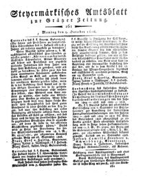 Steyermärkisches Amtsblatt zur Grätzer Zeitung 18261009 Seite: 1