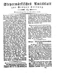 Steyermärkisches Amtsblatt zur Grätzer Zeitung 18261012 Seite: 1