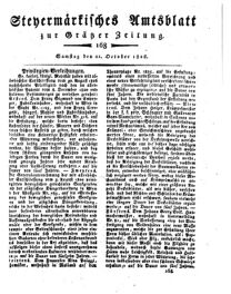 Steyermärkisches Amtsblatt zur Grätzer Zeitung 18261021 Seite: 1