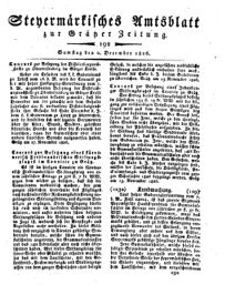 Steyermärkisches Amtsblatt zur Grätzer Zeitung 18261202 Seite: 1