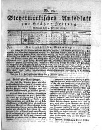 Steyermärkisches Amtsblatt zur Grätzer Zeitung 18290204 Seite: 1