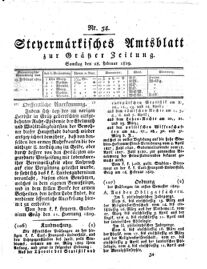 Steyermärkisches Amtsblatt zur Grätzer Zeitung 18290228 Seite: 1