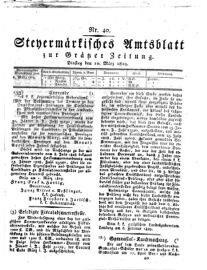 Steyermärkisches Amtsblatt zur Grätzer Zeitung