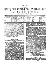 Steyermärkisches Amtsblatt zur Grätzer Zeitung 18290427 Seite: 3