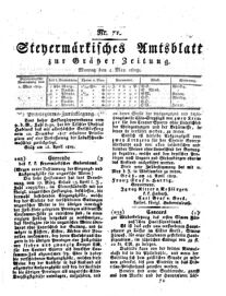 Steyermärkisches Amtsblatt zur Grätzer Zeitung 18290504 Seite: 1