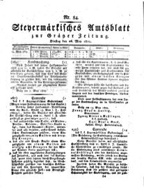 Steyermärkisches Amtsblatt zur Grätzer Zeitung 18290526 Seite: 1