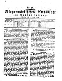 Steyermärkisches Amtsblatt zur Grätzer Zeitung 18290601 Seite: 5