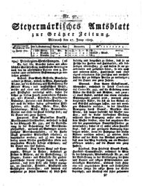 Steyermärkisches Amtsblatt zur Grätzer Zeitung