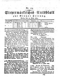 Steyermärkisches Amtsblatt zur Grätzer Zeitung