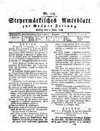 Steyermärkisches Amtsblatt zur Grätzer Zeitung 18290707 Seite: 1