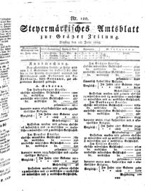 Steyermärkisches Amtsblatt zur Grätzer Zeitung