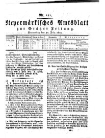 Steyermärkisches Amtsblatt zur Grätzer Zeitung 18290730 Seite: 1