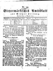 Steyermärkisches Amtsblatt zur Grätzer Zeitung 18290822 Seite: 1