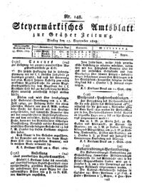 Steyermärkisches Amtsblatt zur Grätzer Zeitung