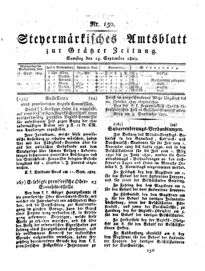 Steyermärkisches Amtsblatt zur Grätzer Zeitung 18290919 Seite: 1