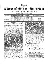 Steyermärkisches Amtsblatt zur Grätzer Zeitung 18291003 Seite: 1