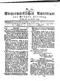 Steyermärkisches Amtsblatt zur Grätzer Zeitung 18291013 Seite: 1