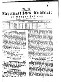 Steyermärkisches Amtsblatt zur Grätzer Zeitung 18291107 Seite: 1