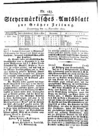 Steyermärkisches Amtsblatt zur Grätzer Zeitung 18291119 Seite: 1