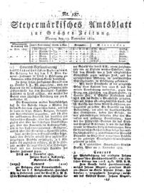 Steyermärkisches Amtsblatt zur Grätzer Zeitung 18291123 Seite: 1