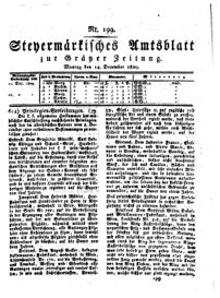 Steyermärkisches Amtsblatt zur Grätzer Zeitung 18291214 Seite: 1