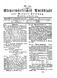 Steyermärkisches Amtsblatt zur Grätzer Zeitung 18291223 Seite: 1