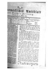 Steyermärkisches Amtsblatt zur Grätzer Zeitung