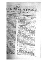 Steyermärkisches Amtsblatt zur Grätzer Zeitung