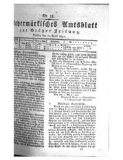 Steyermärkisches Amtsblatt zur Grätzer Zeitung 18320410 Seite: 1