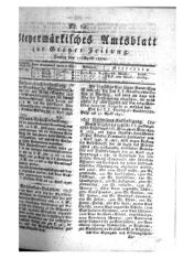 Steyermärkisches Amtsblatt zur Grätzer Zeitung