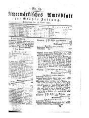 Steyermärkisches Amtsblatt zur Grätzer Zeitung 18320419 Seite: 1